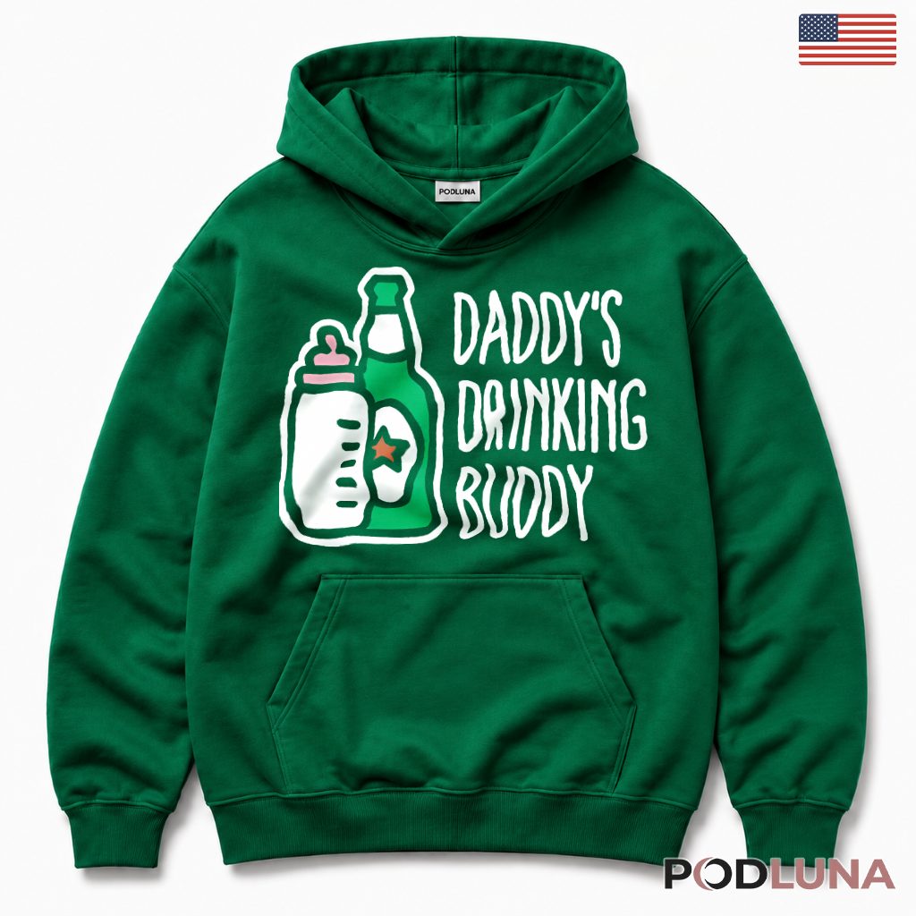 Daddys Drinking Buddy Funny Baby Dad Matching Long Sleeve Daddys Drinking Buddy Funny Baby Dad Matching Long Sleeve