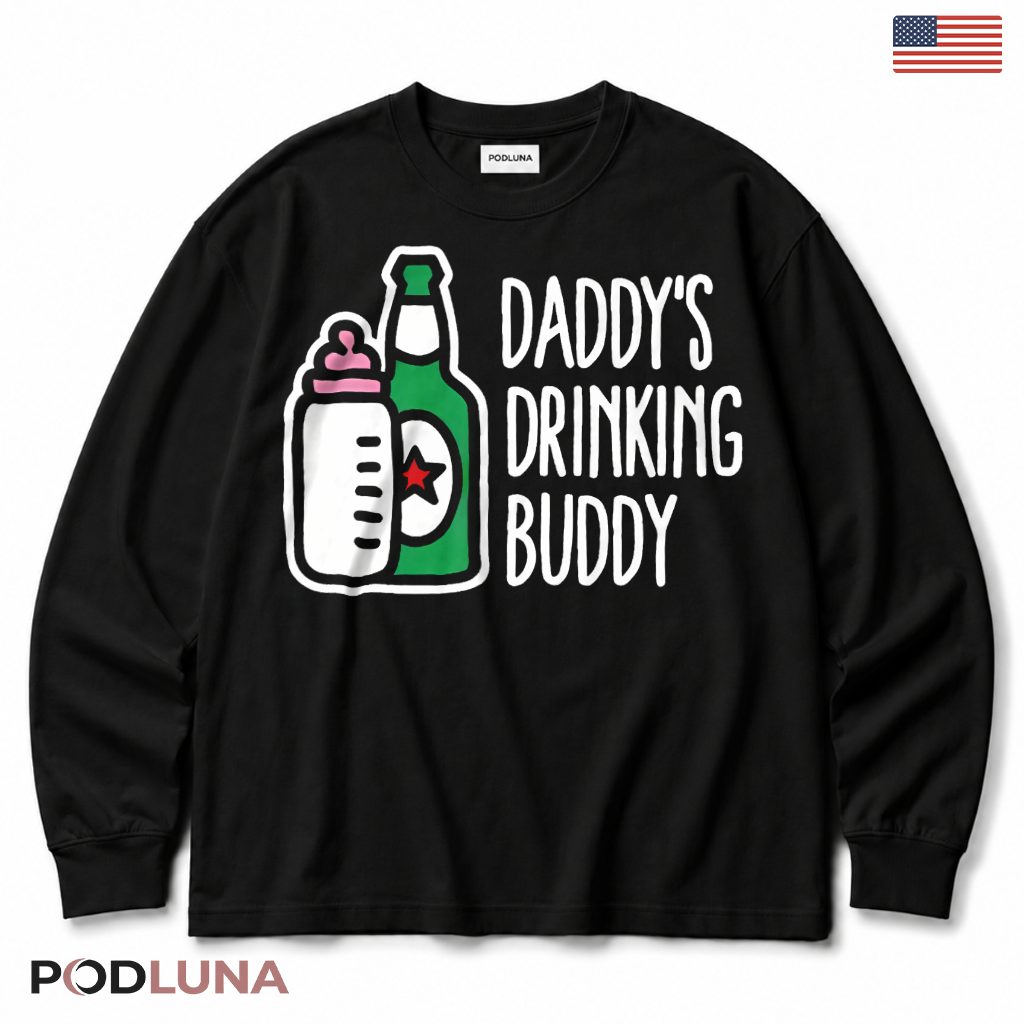 Daddys Drinking Buddy Funny Baby Dad Matching Tank Top Daddys Drinking Buddy Funny Baby Dad Matching Tank Top
