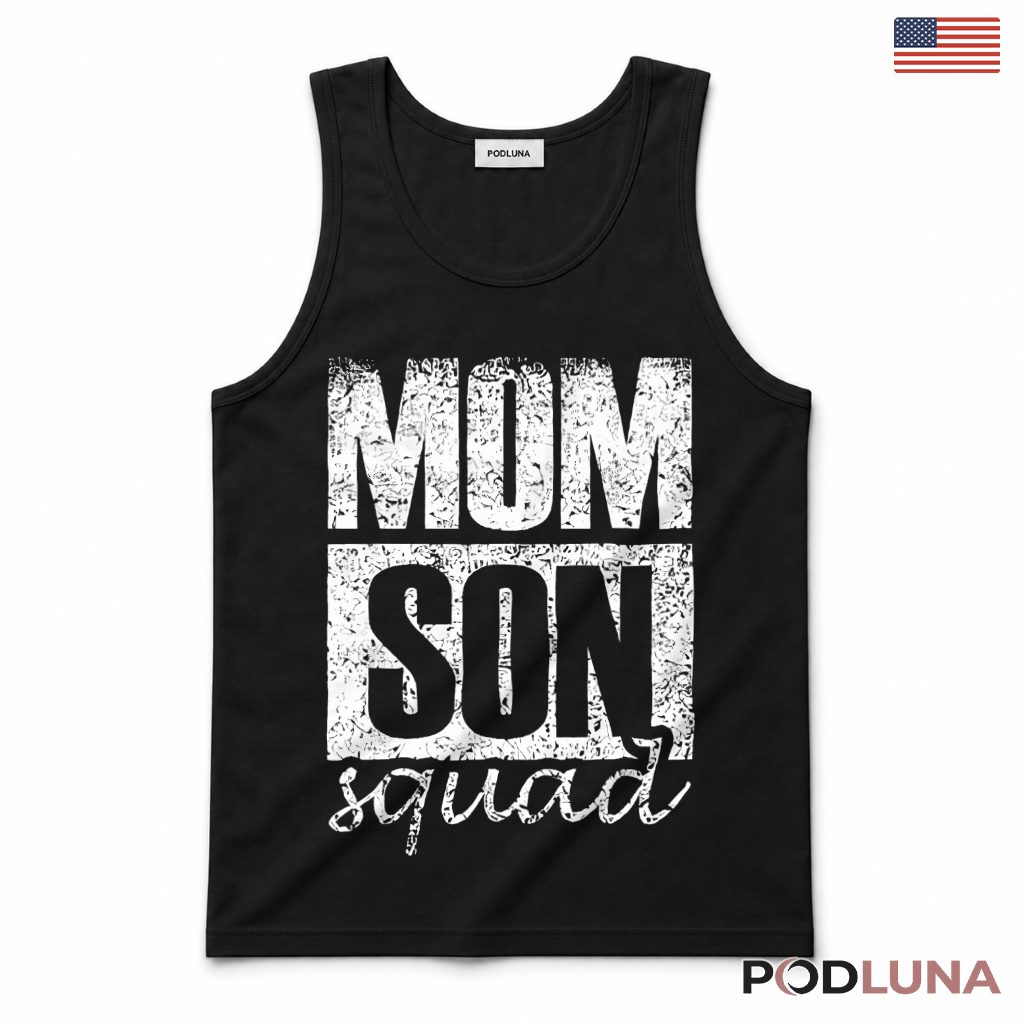 Mom Son Squad Matching Family Bonding Hoodie Mom Son Squad Matching Family Bonding Hoodie