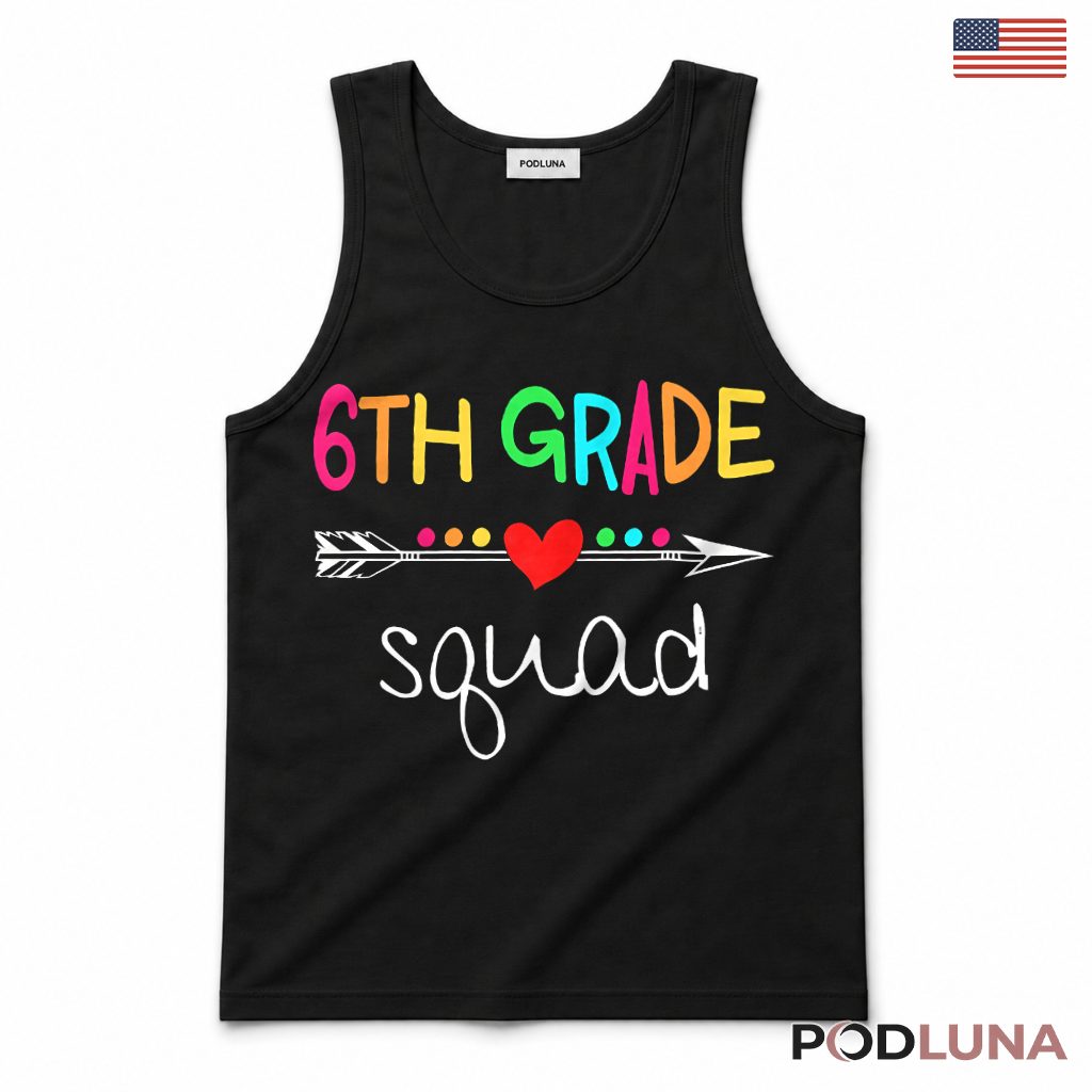 Son 6th Grade Squad Funny Teacher Student Tank Top Son 6th Grade Squad Funny Teacher Student Tank Top