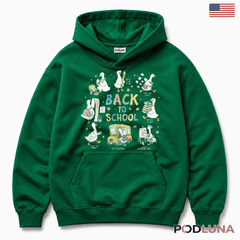 Back To School Goose Teacher Hoodie Back To School Goose Teacher Hoodie