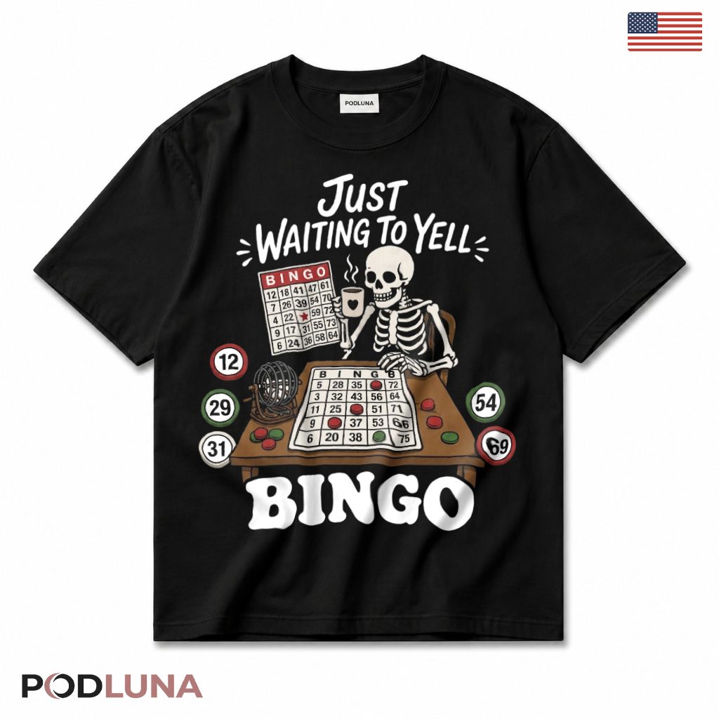 Bingo Skeleton Halloween T-Shirt