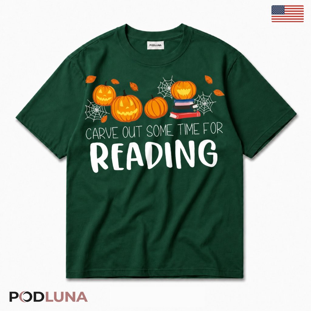 Carve Out Time For Reading Halloween Pumpkin T-Shirt