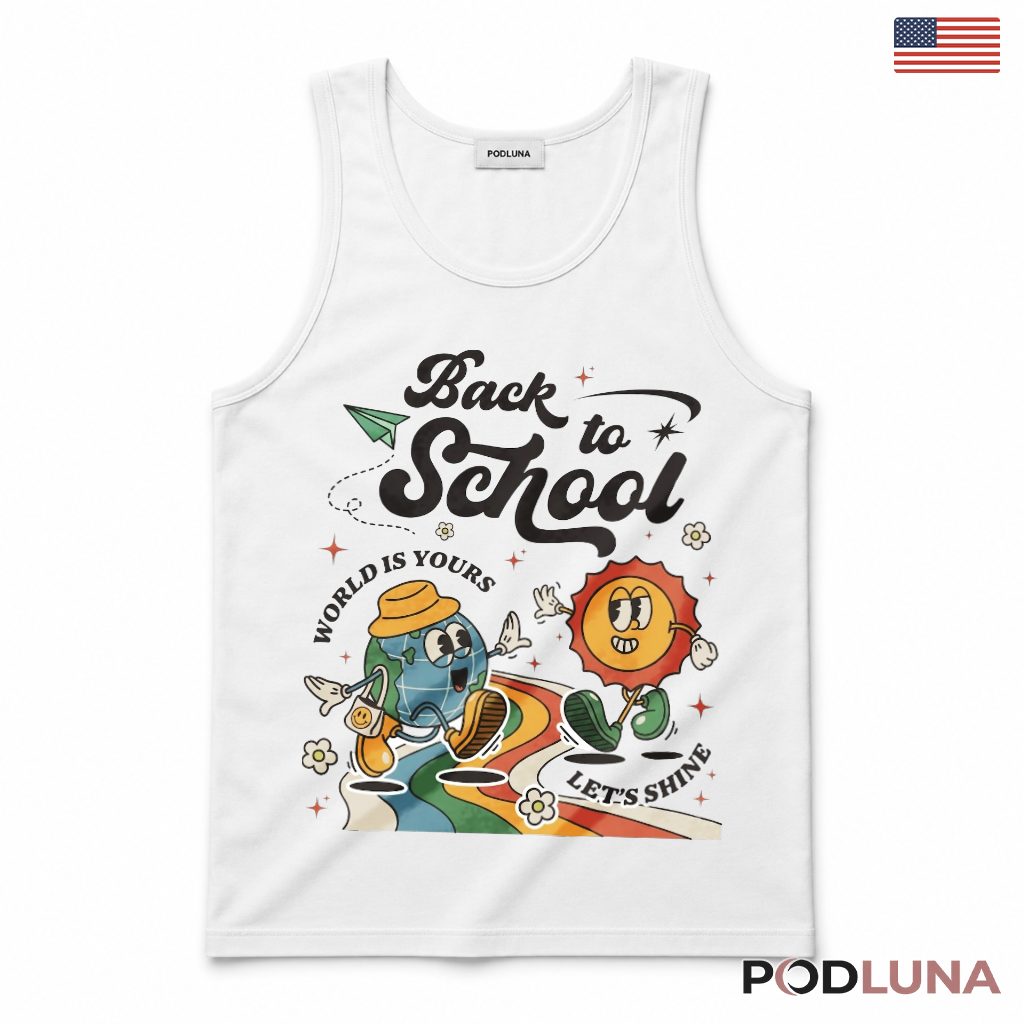 First Day Of School Teacher Student Matching Tank Top First Day Of School Teacher Student Matching Tank Top