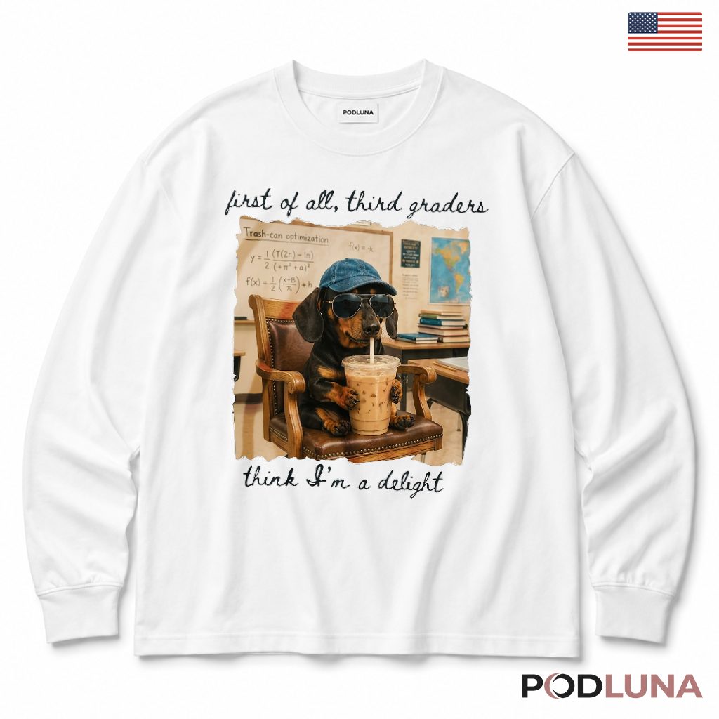 Funny Dachshund Third Grade Teacher Long Sleeve 3rd Grade Back To School Funny Dachshund Third Grade Teacher Long Sleeve 3rd Grade Back To School