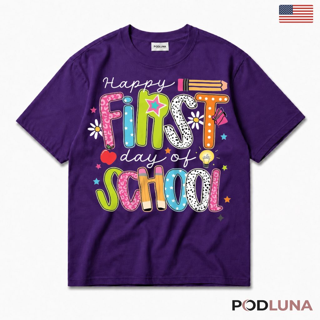 Happy First Day Of School Teacher Appreciation T-Shirt New Teacher Present
