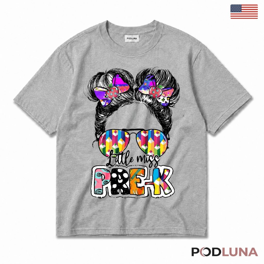 Little Miss Pre-k Sunglasses T-Shirt