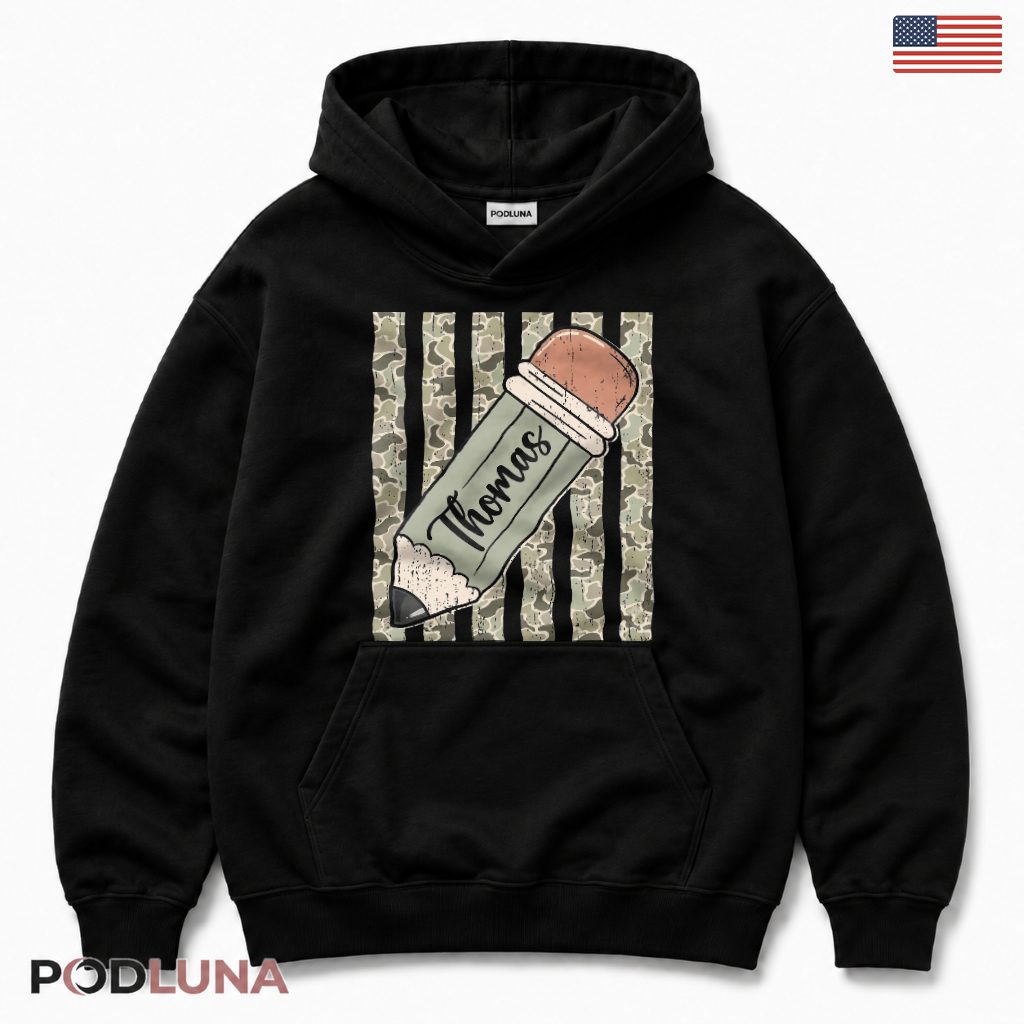 Personalized Camouflage School Hoodie Personalized Camouflage School Hoodie