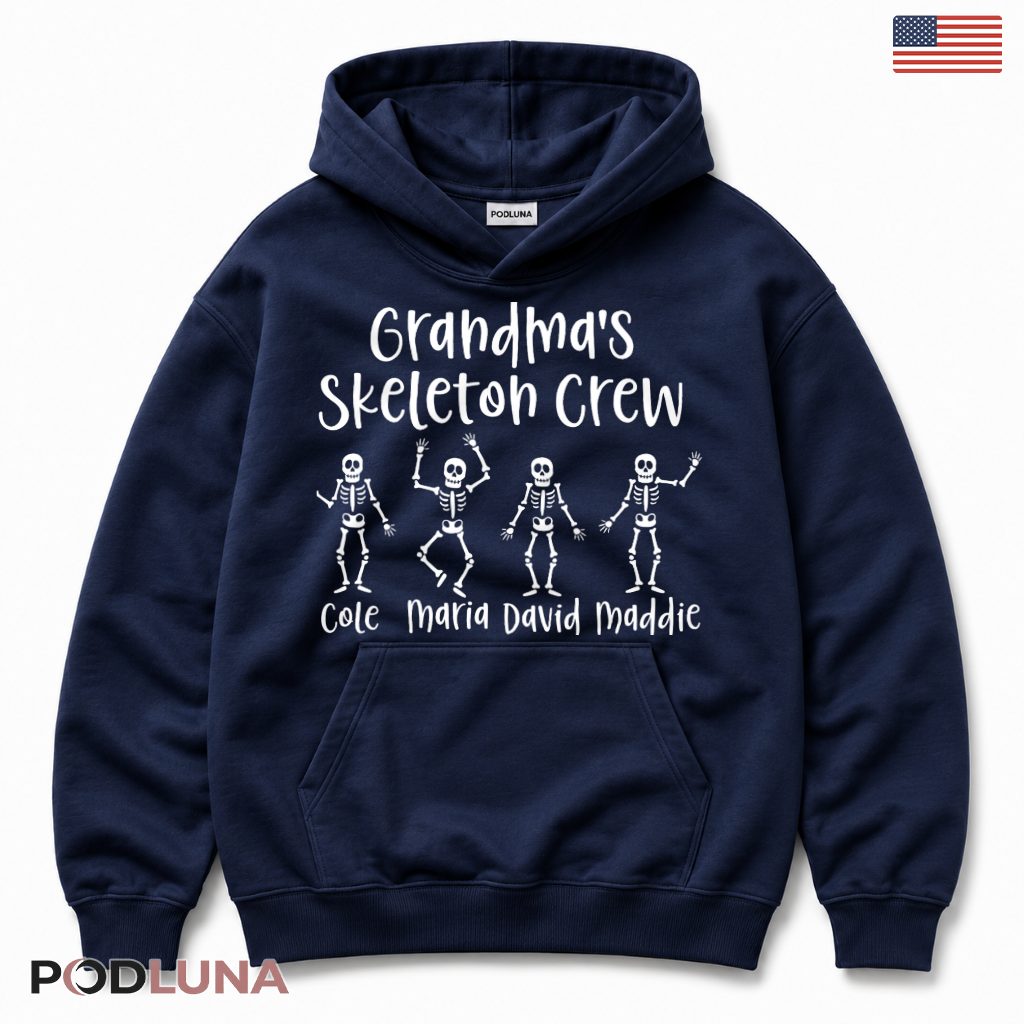 Personalized Grandma Skeleton Crew Halloween Hoodie Personalized Grandma Skeleton Crew Halloween Hoodie