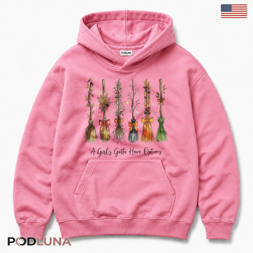 Witch Broom Fall Halloween Hoodie Witch Broom Fall Halloween Hoodie
