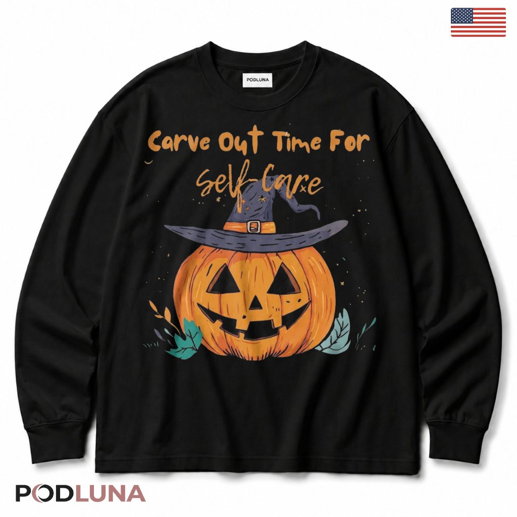 Witch Hat Jack O Lantern Halloween Long Sleeve Witch Hat Jack O Lantern Halloween Long Sleeve
