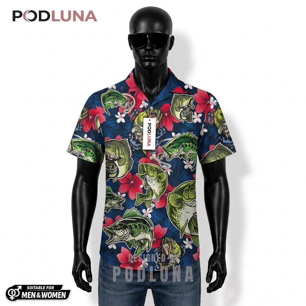 Bad Day Fishing Hawaiian Shirt Rather Than Work Print Front