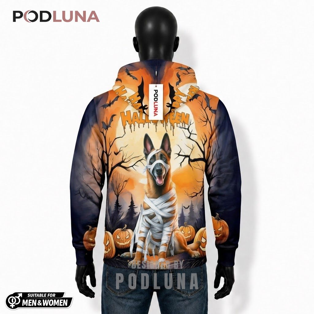 Belgian Malinois Halloween 3D Hoodie Happy Mummy Bandage 2 Belgian Malinois Halloween 3D Hoodie Happy Mummy Bandage 2