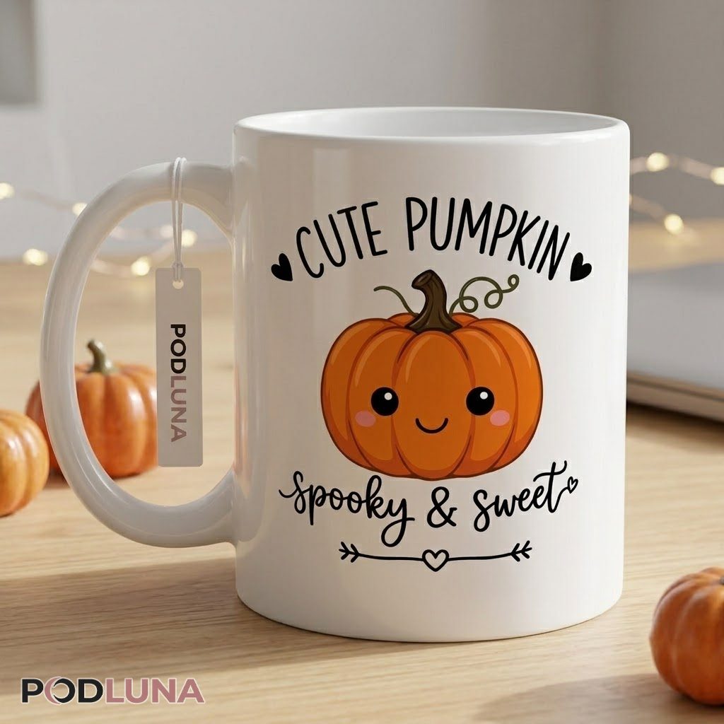 Cute Halloween Mug Pumpkin Spooky Sweet Kawaii 2 Cute Halloween Mug Pumpkin Spooky Sweet Kawaii 2