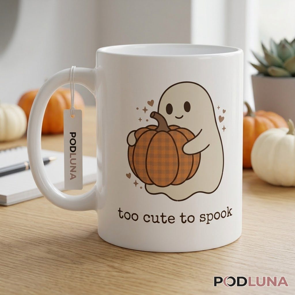 Cute Halloween Mug Too Cute To Spook Ghost Pumpkin 2 Cute Halloween Mug Too Cute To Spook Ghost Pumpkin 2
