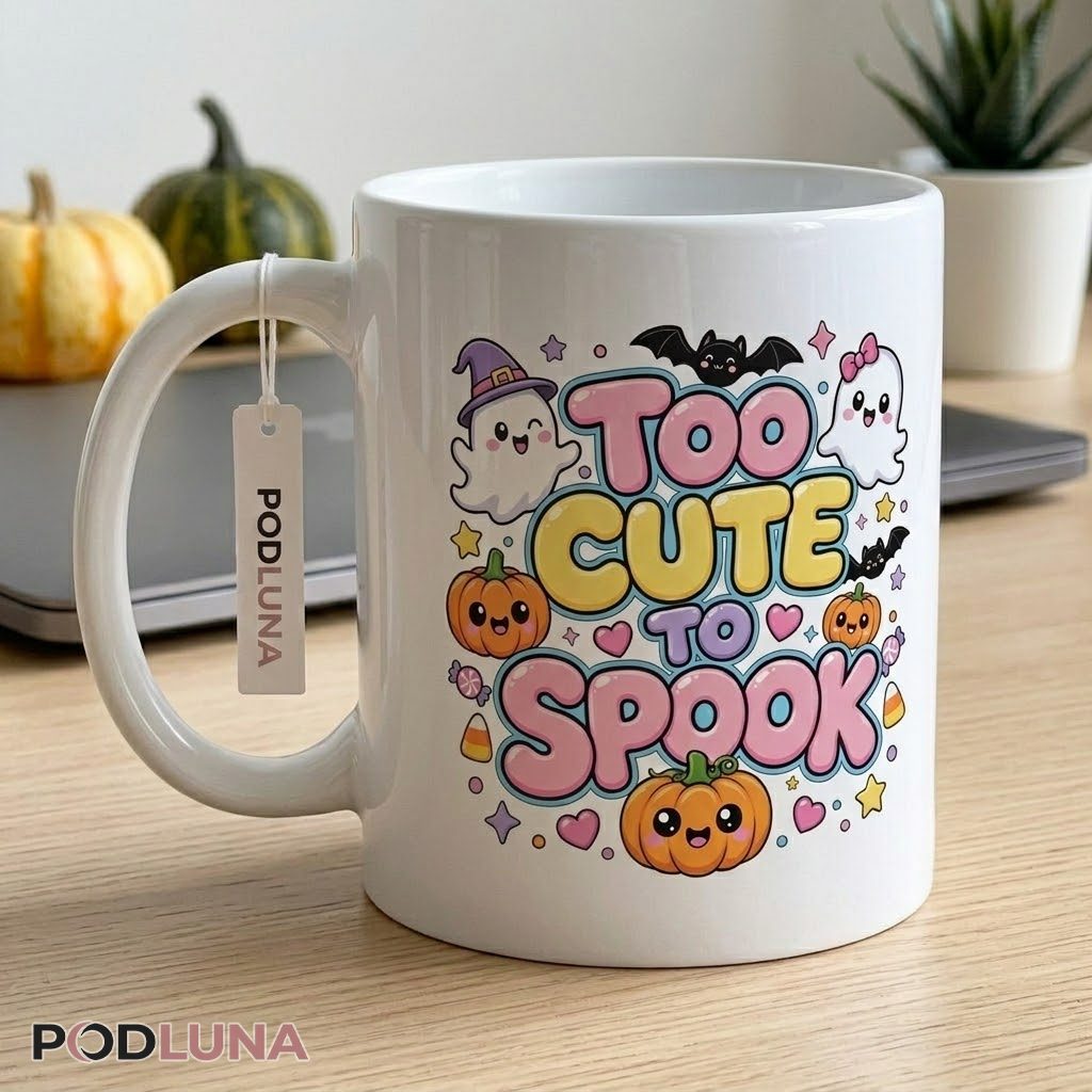 Cute Halloween Mug Too Cute To Spook Pumpkin Ghost 2 Cute Halloween Mug Too Cute To Spook Pumpkin Ghost 2