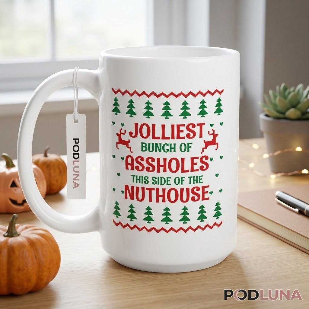 Funny Christmas Mugs Jolliest Bunch Of Assholes Christmas Vacation Coffee Cup 2 Funny Christmas Mugs Jolliest Bunch Of Assholes Christmas Vacation Coffee Cup 2