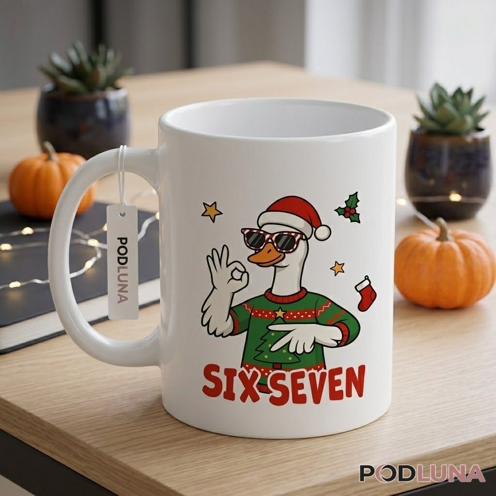 Funny Christmas Mugs Six Seven Silly Goose Ugly Sweater Coffee Cup 2 Funny Christmas Mugs Six Seven Silly Goose Ugly Sweater Coffee Cup 2