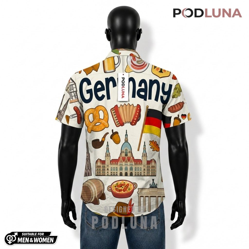 Germany Hawaiian Shirt Landmark Beer Design 2 Germany Hawaiian Shirt Landmark Beer Design 2