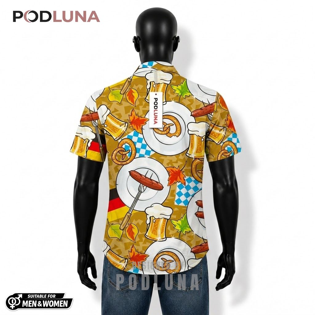 Germany Hawaiian Shirt Sausage Beer Print 2 Germany Hawaiian Shirt Sausage Beer Print 2