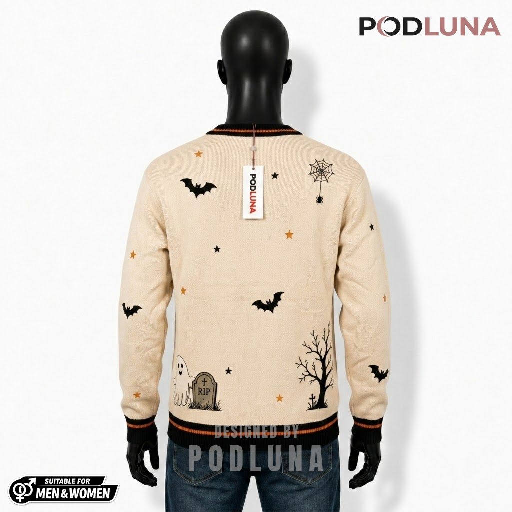 Gothic Halloween Cardigan Haunted House Ghost Black Cat 2 Gothic Halloween Cardigan Haunted House Ghost Black Cat 2