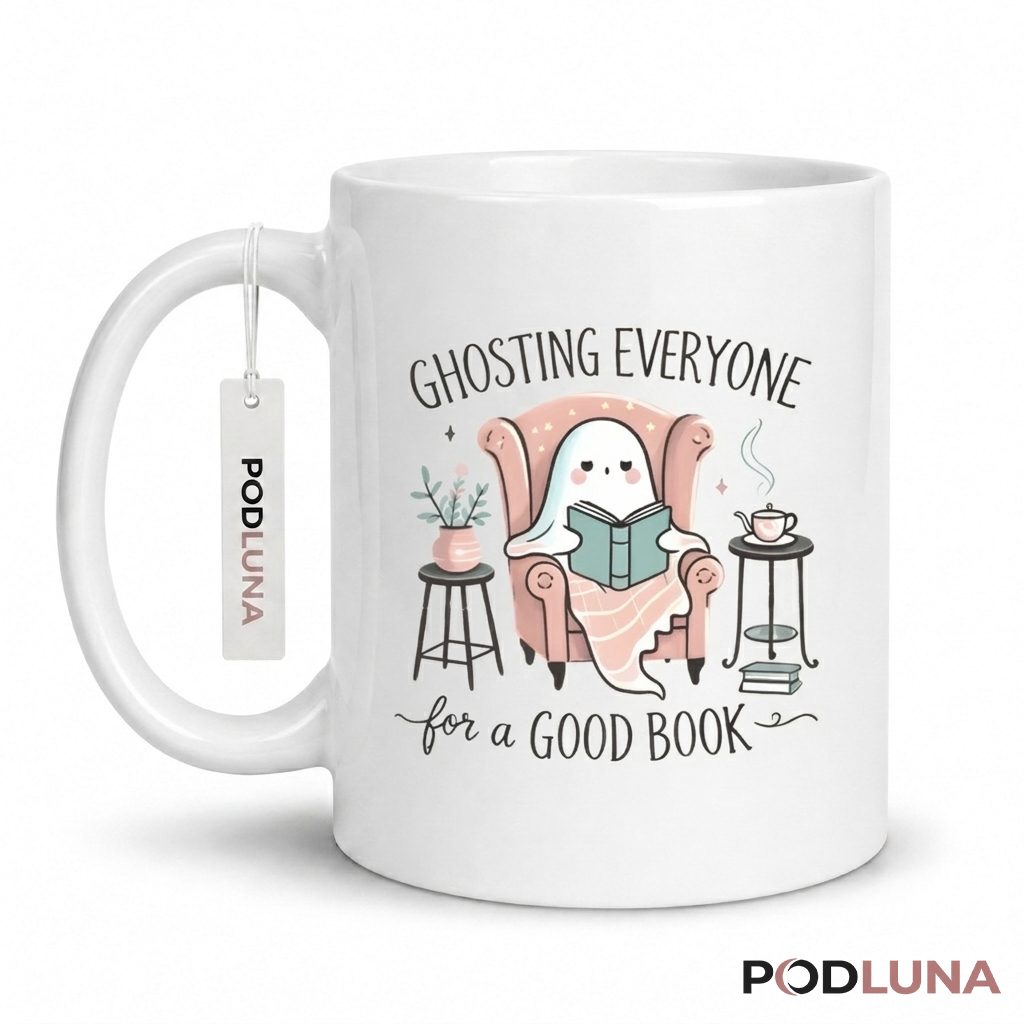 Halloween Ghost Mug Ghosting Everyone For A Good Book 1