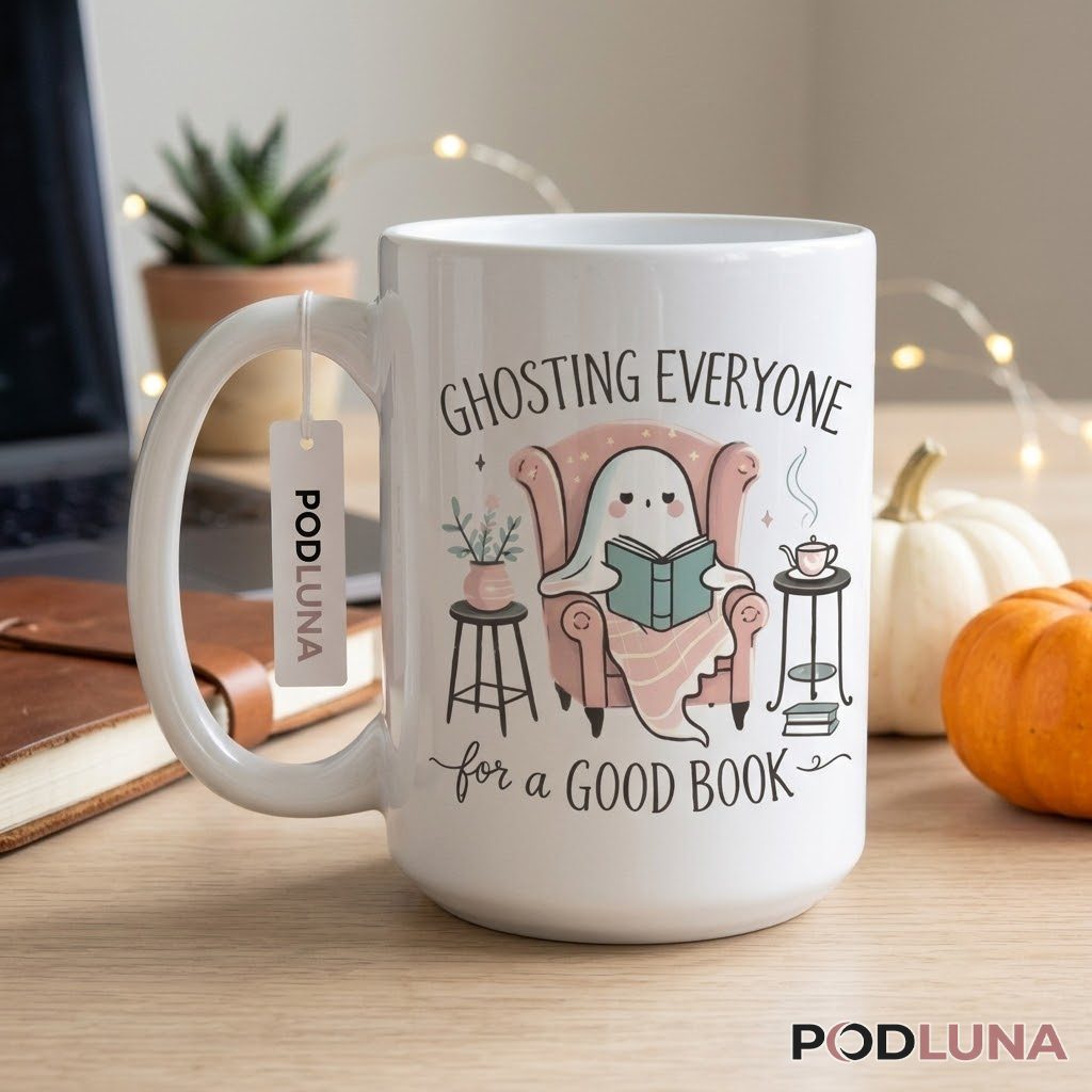 Halloween Ghost Mug Ghosting Everyone For A Good Book 2 Halloween Ghost Mug Ghosting Everyone For A Good Book 2