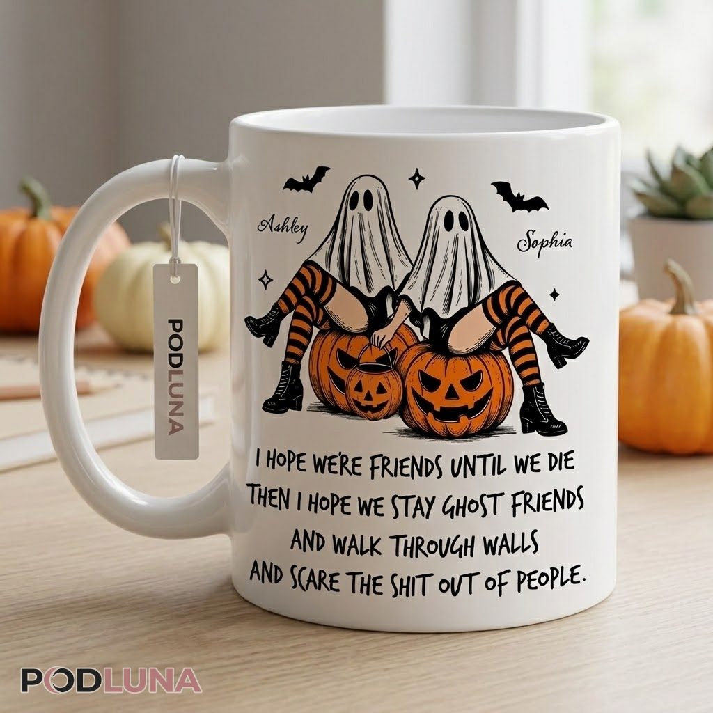 Personalized Halloween Ghost Mug Ghost Friends Funny 2 Personalized Halloween Ghost Mug Ghost Friends Funny 2