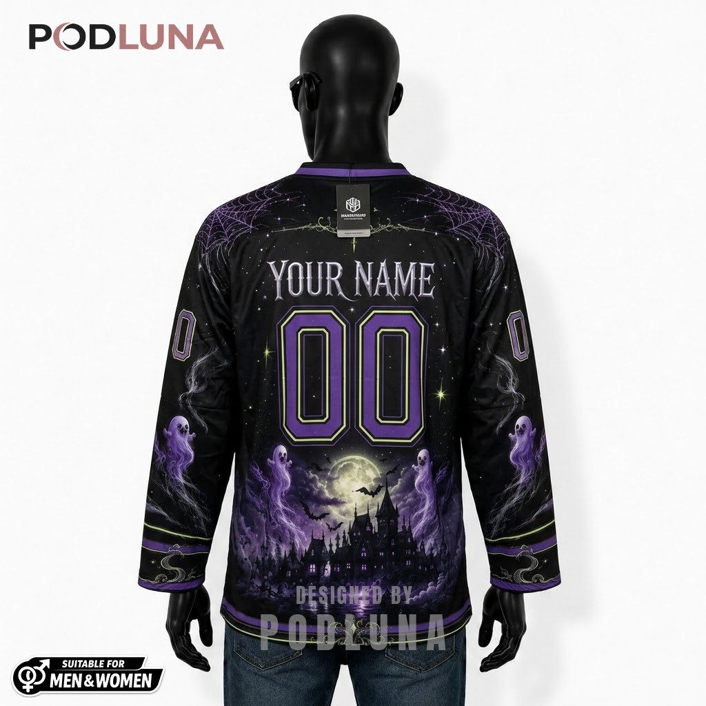 Personalized Midnight Spirits Halloween Hockey Jersey 2 Personalized Midnight Spirits Halloween Hockey Jersey 2