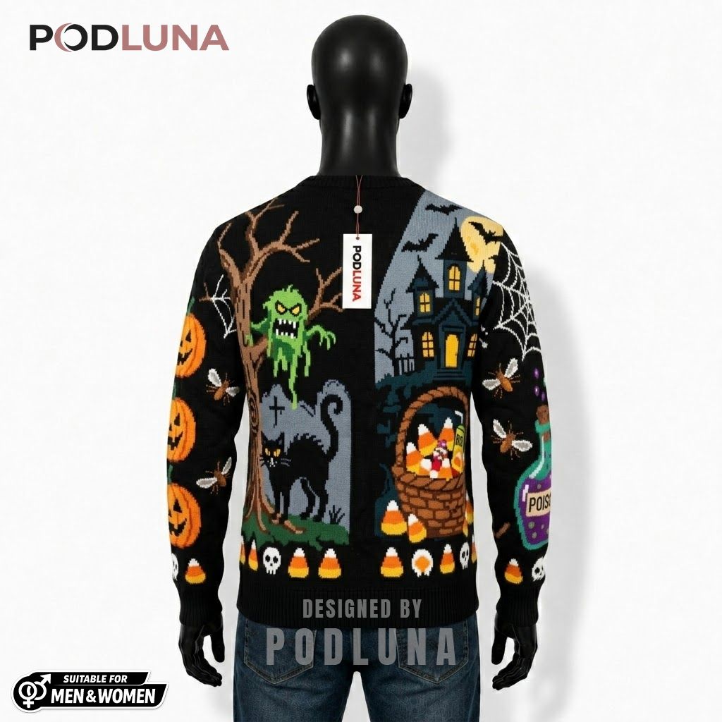 Poison Halloween Cardigan Monster Haunted House 2 Poison Halloween Cardigan Monster Haunted House 2