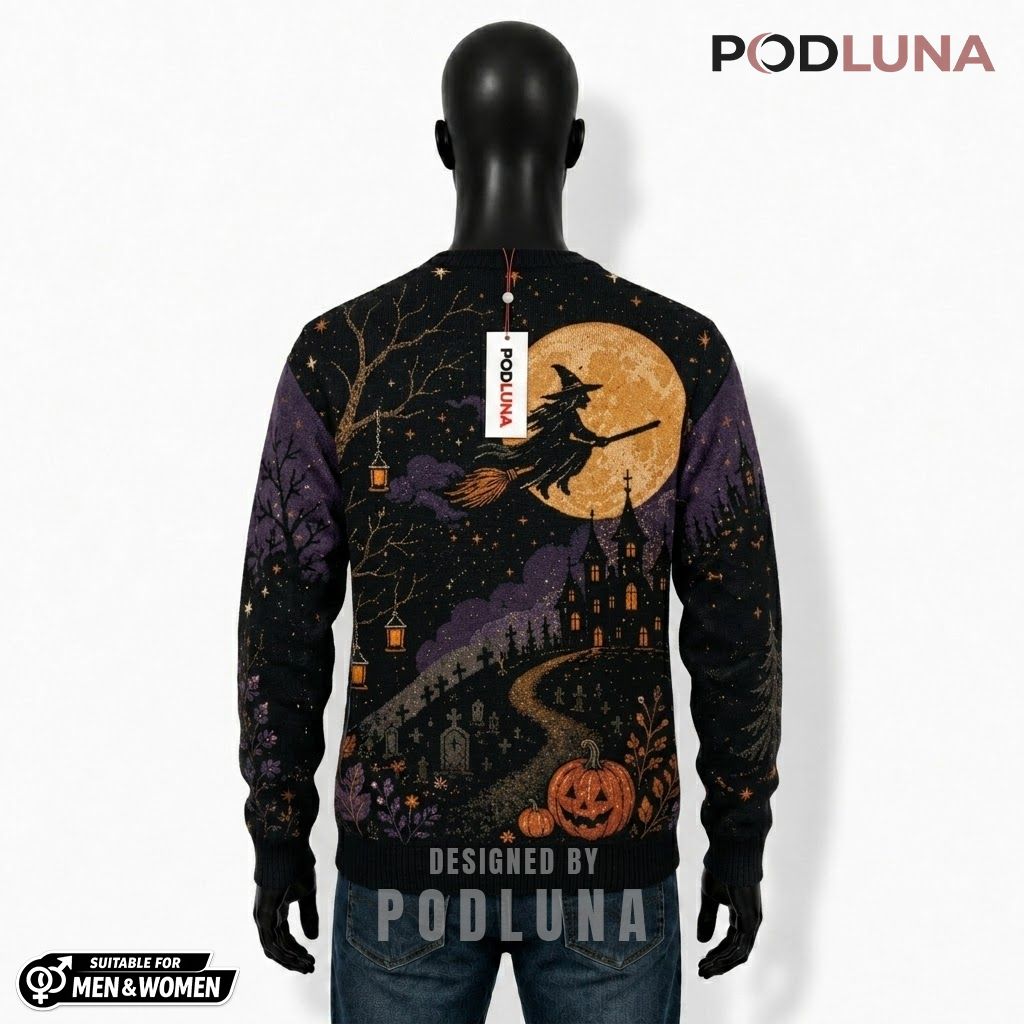 Purple Halloween Cardigan Haunted House Cauldron 2 Purple Halloween Cardigan Haunted House Cauldron 2
