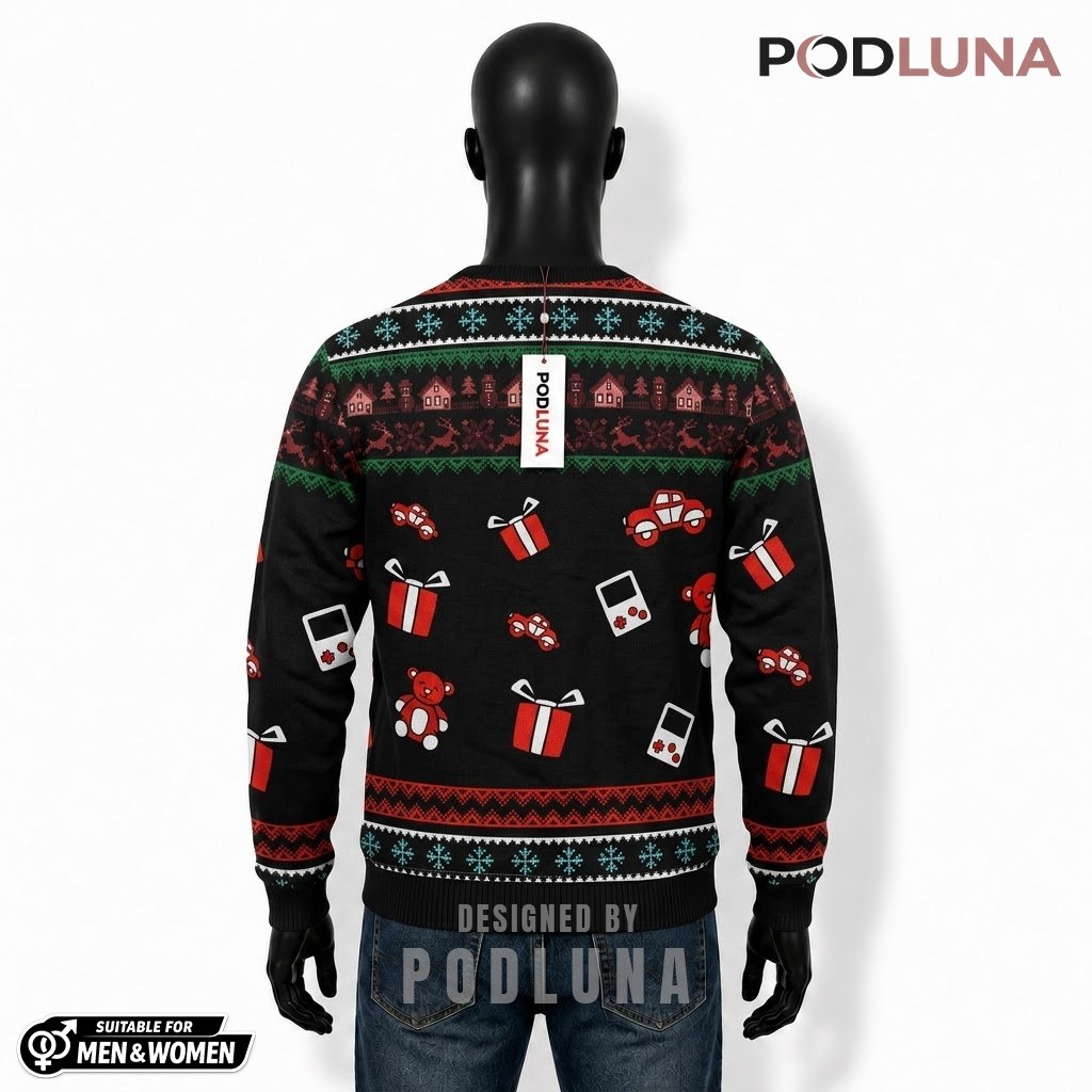 Santa Ugly Sweater Christmas Milkshake Brings Toys Back Santa Ugly Sweater Christmas Milkshake Brings Toys Back