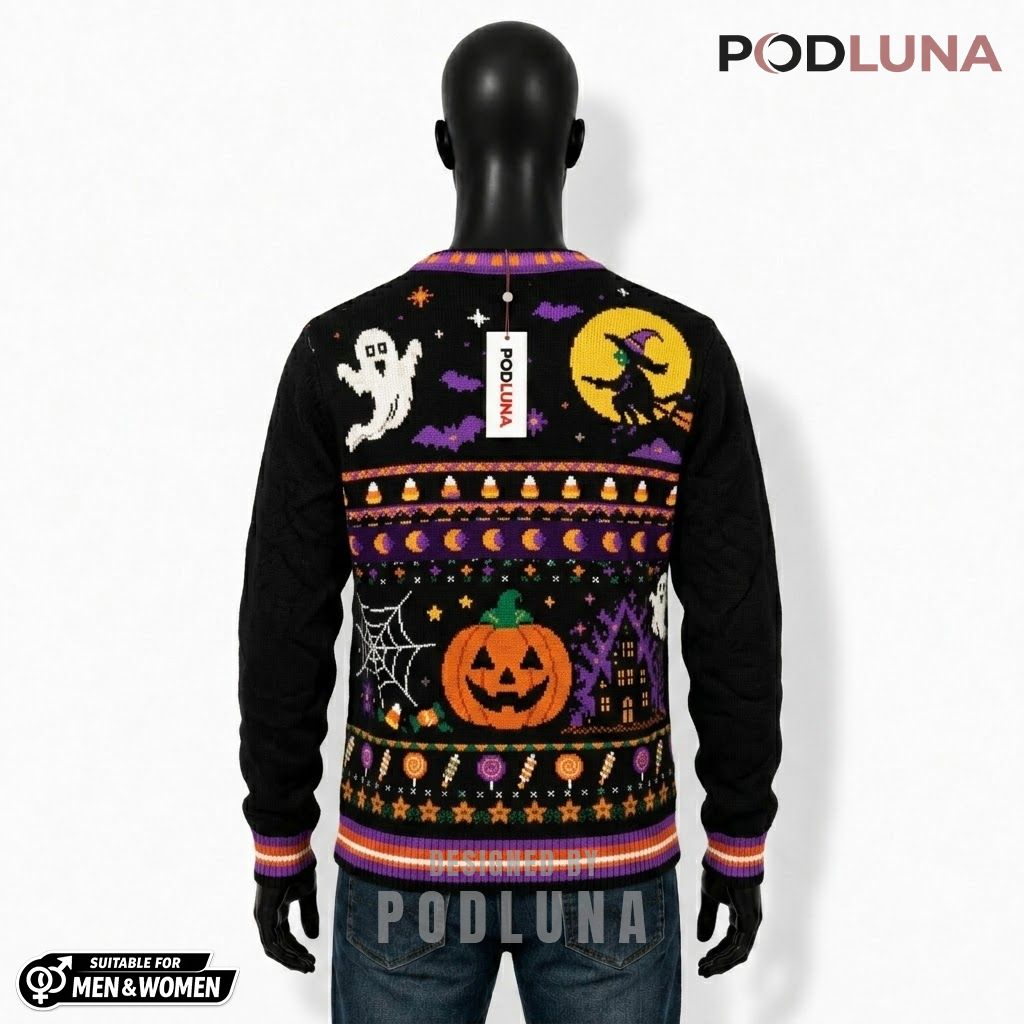 Spells Halloween Cardigan Witch Ghost Pumpkin 2 Spells Halloween Cardigan Witch Ghost Pumpkin 2