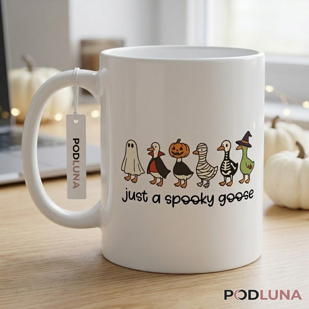 Spooky Halloween Mug Just A Spooky Goose Funny Costume 2 Spooky Halloween Mug Just A Spooky Goose Funny Costume 2