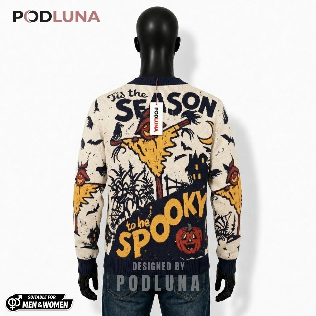 Tis Season Halloween Cardigan Scarecrow Pumpkin 2 Tis Season Halloween Cardigan Scarecrow Pumpkin 2