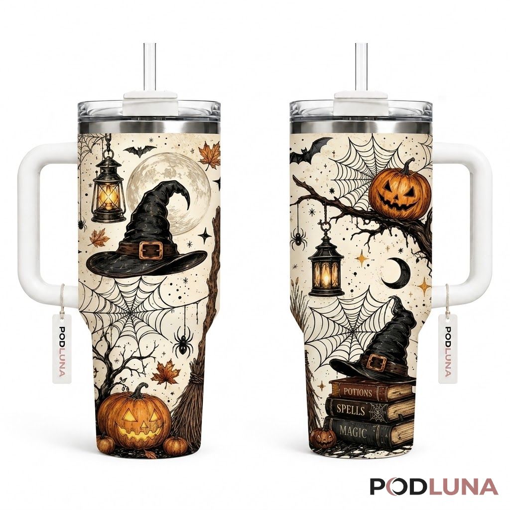 Witches Sippin Halloween Tumbler 40oz Spooky Era Boo Crew Design Witches Sippin Halloween Tumbler 40oz Spooky Era Boo Crew Design