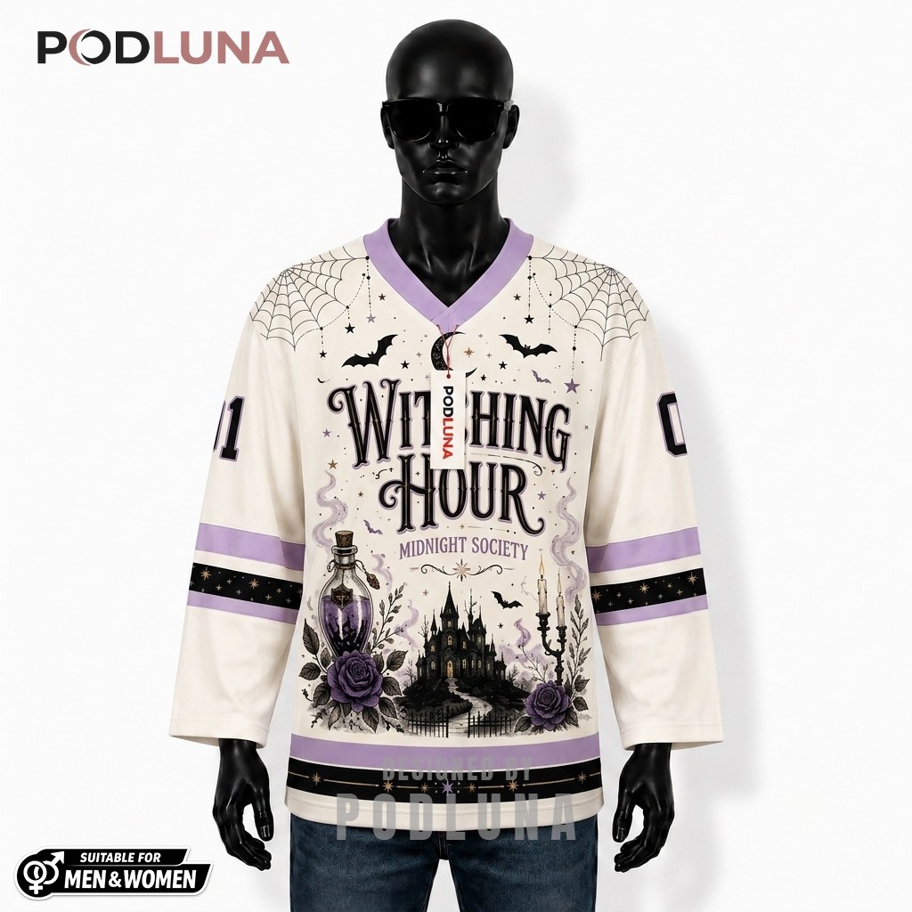 Witching Hour Halloween Hockey Jersey 1