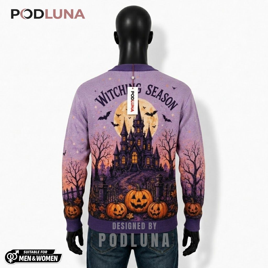 Witching Season Halloween Cardigan Castle Cat 2 Witching Season Halloween Cardigan Castle Cat 2