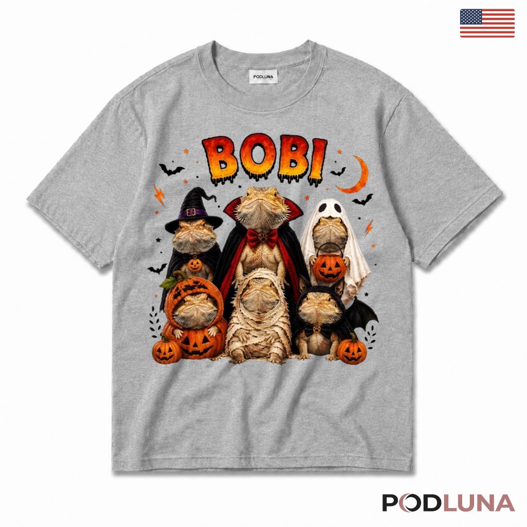 Bearded Dragon Halloween T-Shirt Spooky Cute Lizard Costume