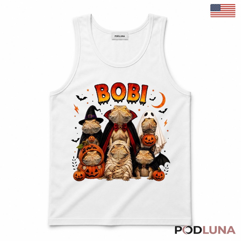 Bearded Dragon Halloween Tank Top Spooky Cute Lizard Costume Bearded Dragon Halloween Tank Top Spooky Cute Lizard Costume