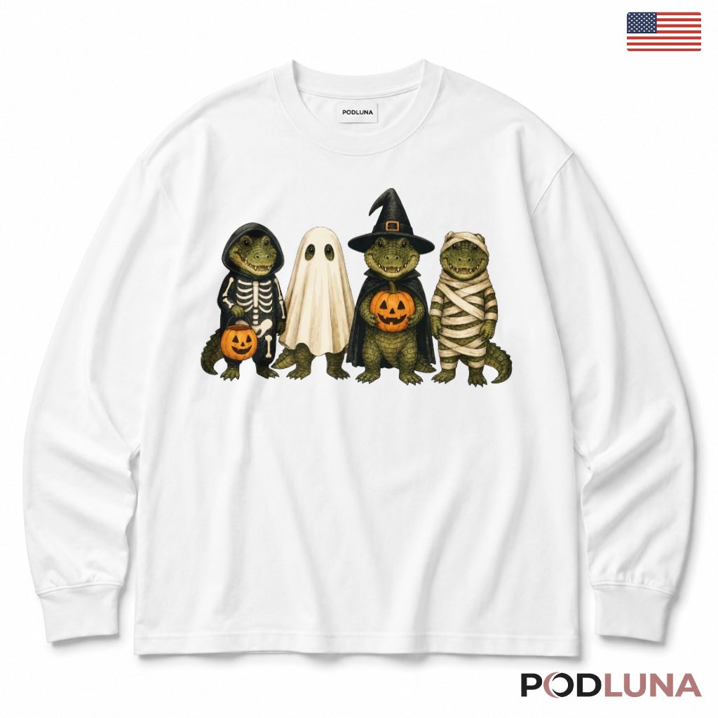 Halloween Alligators Long Sleeve Spooky Costume Animal Halloween Alligators Long Sleeve Spooky Costume Animal