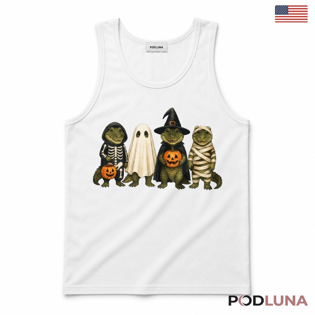 Halloween Alligators Tank Top Spooky Costume Animal Halloween Alligators Tank Top Spooky Costume Animal