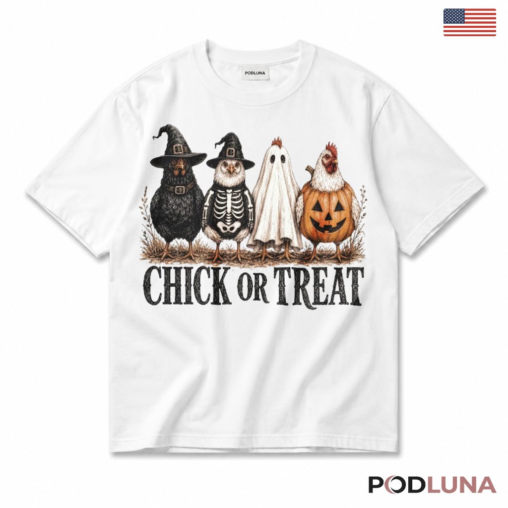 Halloween Chickens T-Shirt Spooky Costume Farm Animal