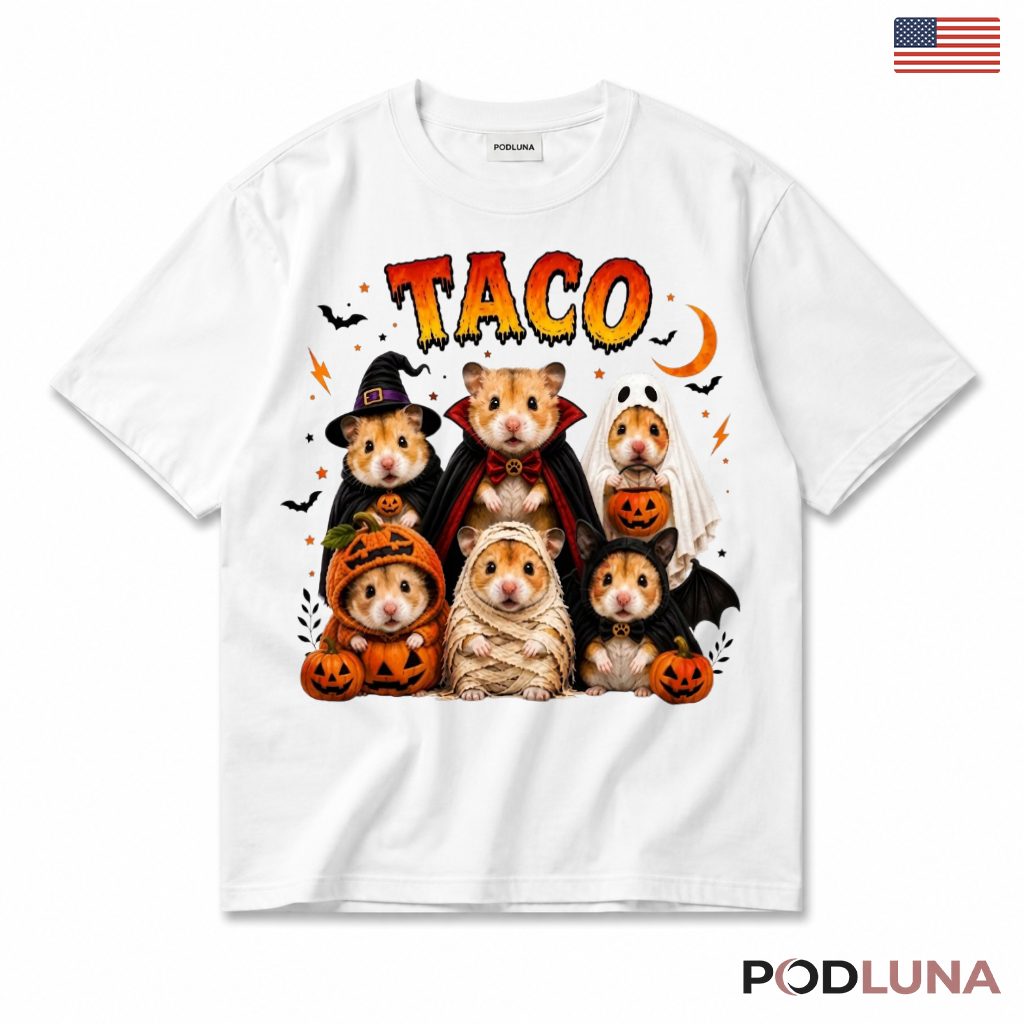 Halloween Hamsters Group T-Shirt Spooky Cute Costume