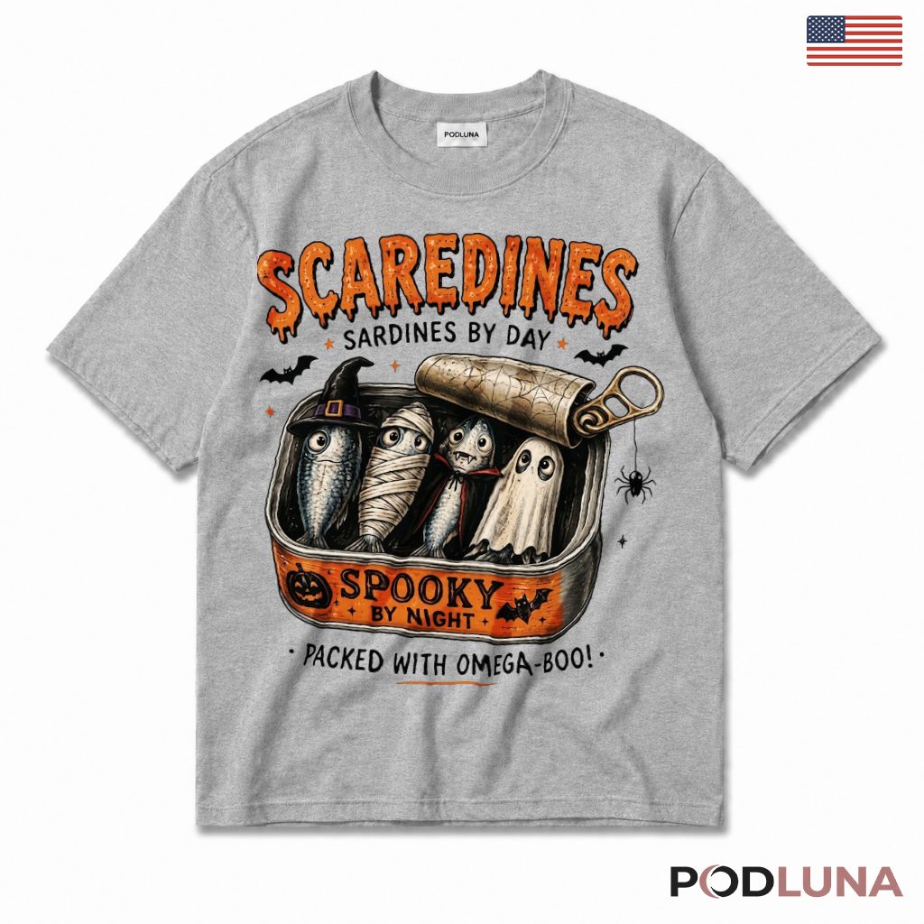Halloween Sardines T-Shirt Spooky Cute Animal Costume