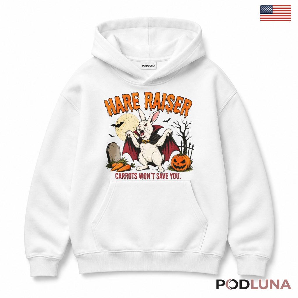 Halloween Vampire Rabbit Hoodie Hare Raiser Carrots Halloween Vampire Rabbit Hoodie Hare Raiser Carrots