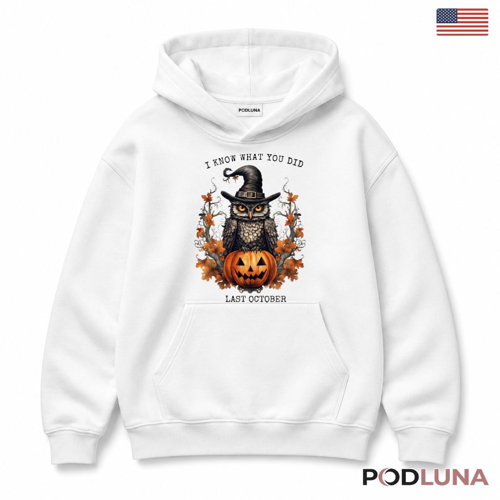 Owl Halloween Hoodie Witch Pumpkin Autumn Spooky Bird Gift Owl Halloween Hoodie Witch Pumpkin Autumn Spooky Bird Gift