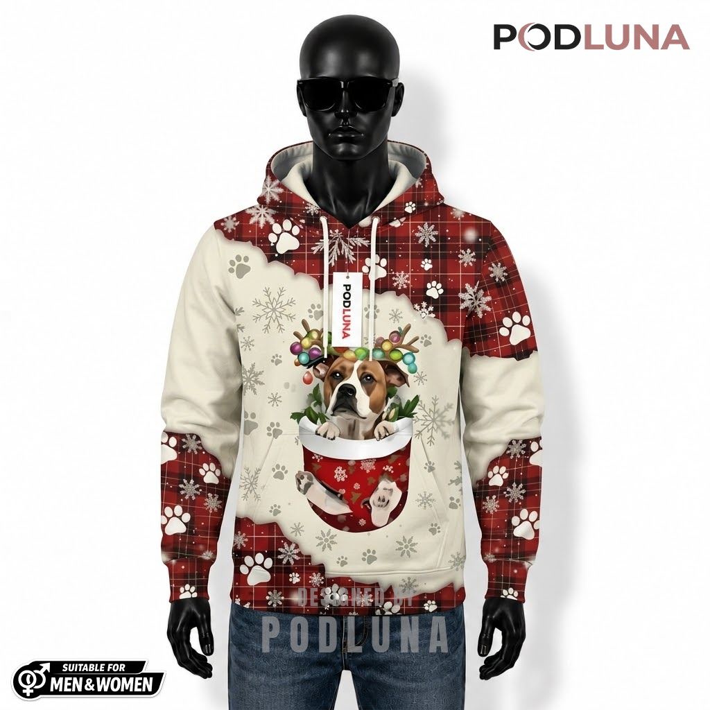 Beagle Dog Reindeer Christmas 3D Hoodie 1