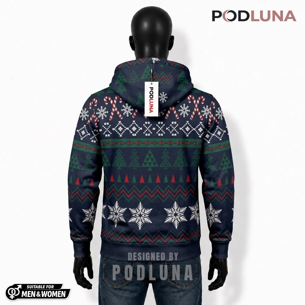 Cardigan Tie Snowflake Illusion Tuxedo Ugly Christmas 3D Hoodie 2 Cardigan Tie Snowflake Illusion Tuxedo Ugly Christmas 3D Hoodie 2