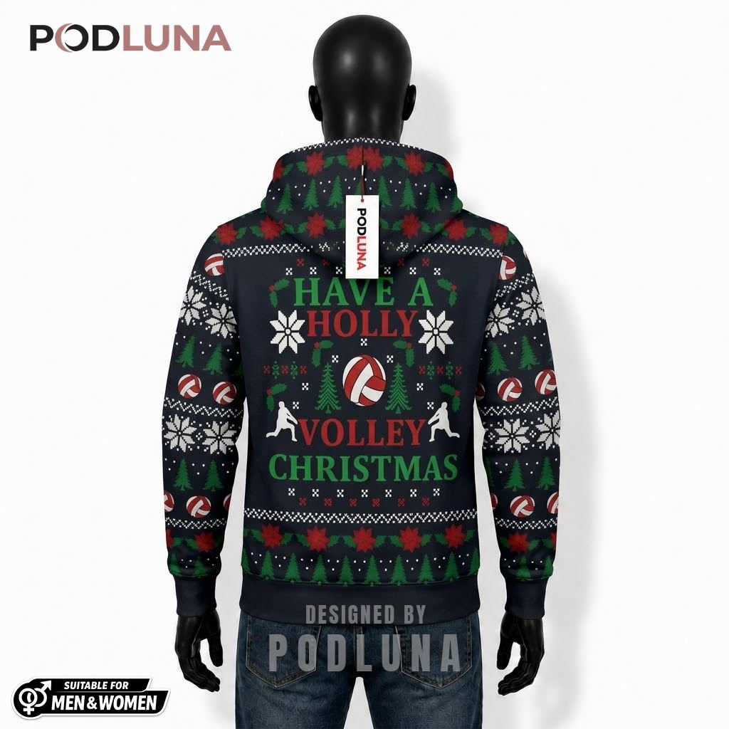 Holly Volley Christmas Ugly Christmas 3D Hoodie 2 Holly Volley Christmas Ugly Christmas 3D Hoodie 2